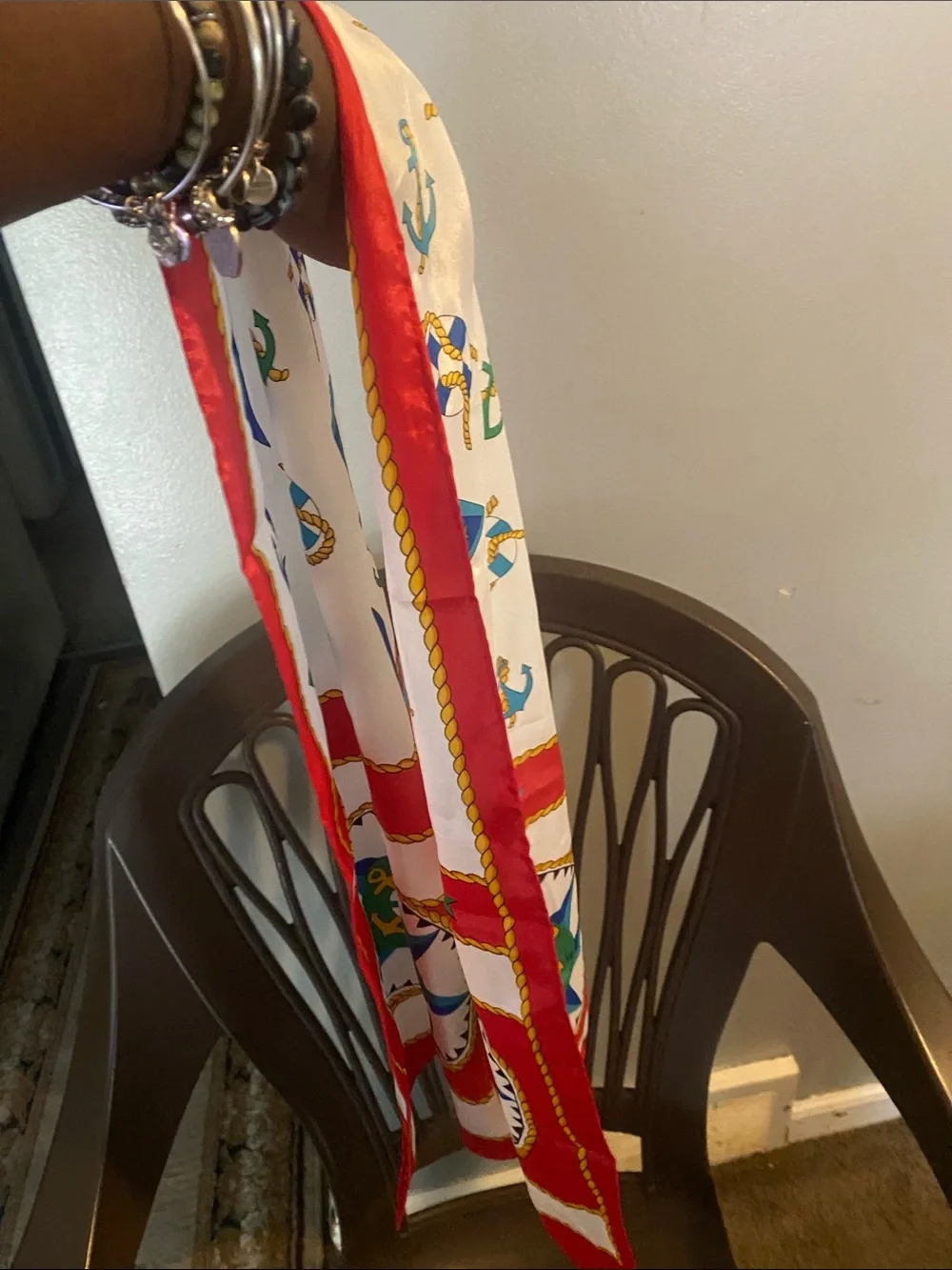 Nautica Red, White, Blue & Green Nautical Table Runner